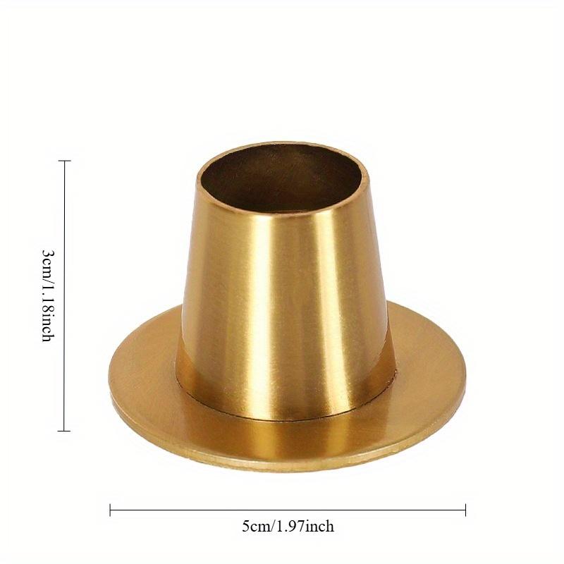 2Pcs European Style Iron Brass Candlestick Ornaments Candlelight Romantic Dinner Candle Holder