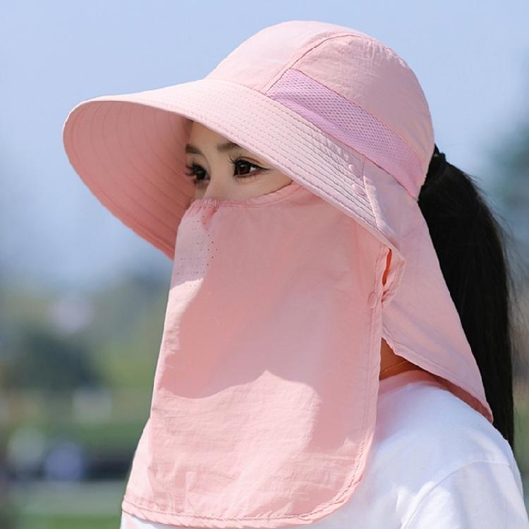 Wide Brims Sun Hat Sun Protective Face Covers Hat for Women Fishing Cycling