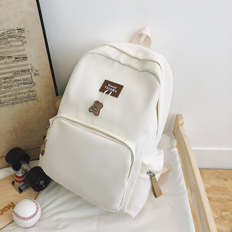 Schoolbag Mori Large-capacity Campus Backpack Design Sense Niche Students Solid Color Backpack Junior High School Student College Student Schoolbag