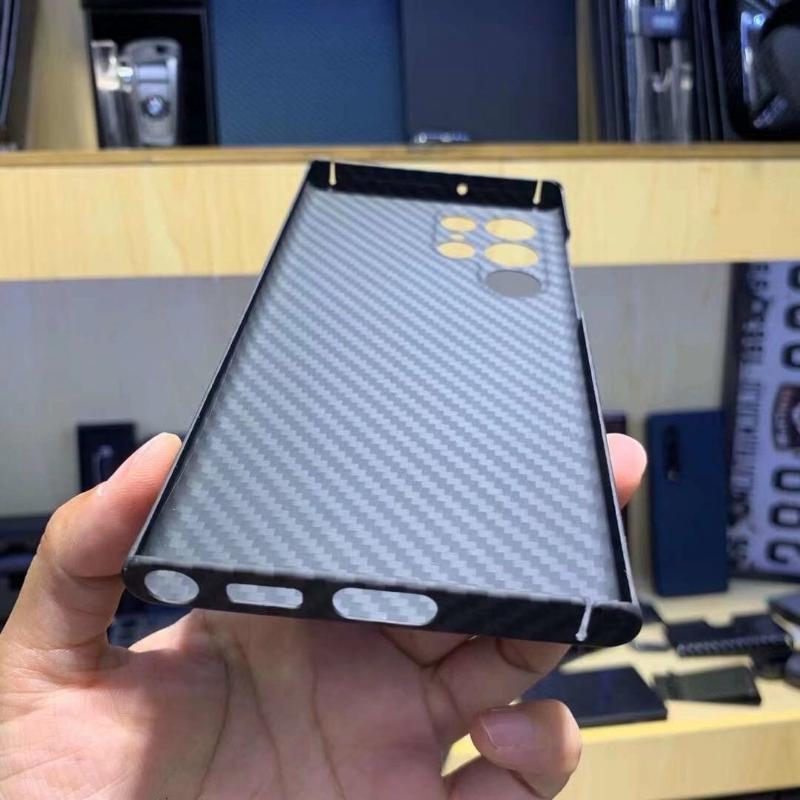 Custodia in vera fibra di carbonio per Samsung Galaxy S22 S23 Ultra Z Fold 4 Z fold 5 /iphone 14 13 12 11 Pro Max X XR XS Max Amirad Cover protettiva per telefono in fibra