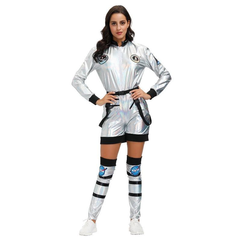 Halloween couple astronaut wandering earth space pilot men and women party costumes