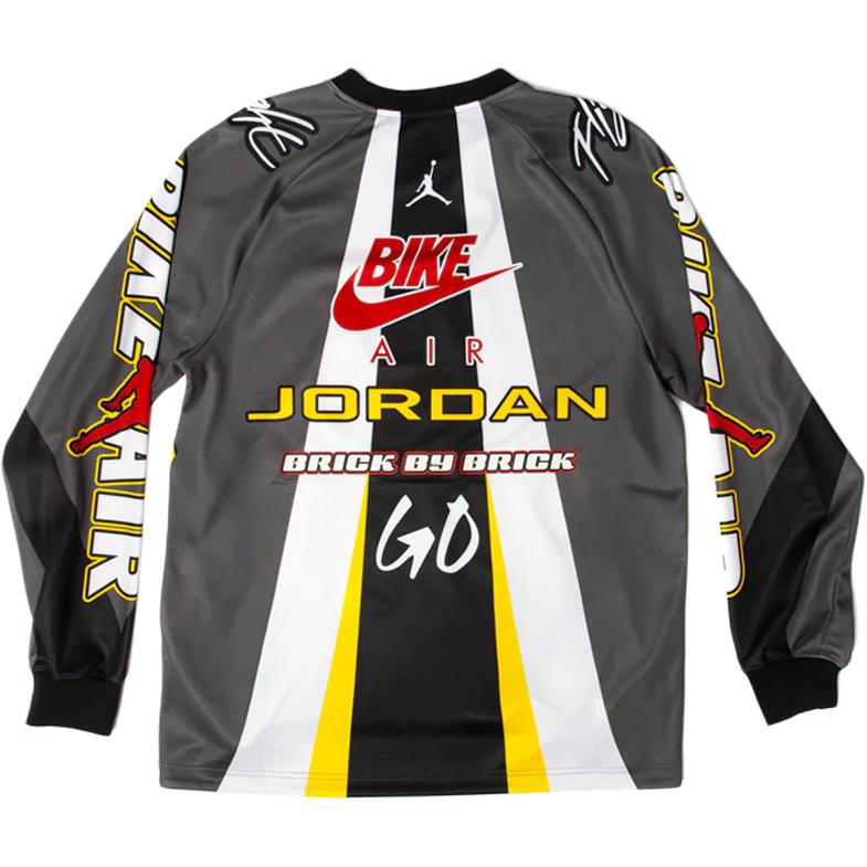 Nike X Nigel Sylvester BMX Jersey Iron Grey Unisex Tops Black HQ1729-068