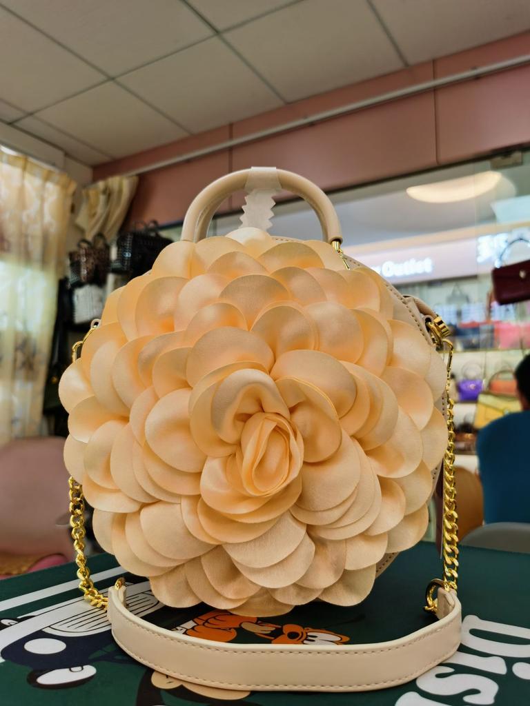 Women'S Handbag Luxury Round Flower Shoulder Bag