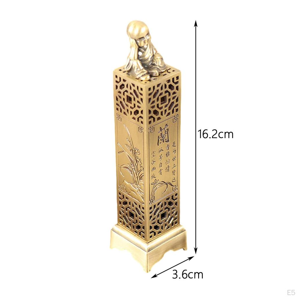 Censer Antique Style Carving Gift Home Fragrance Decoration Vertical Incense Burner