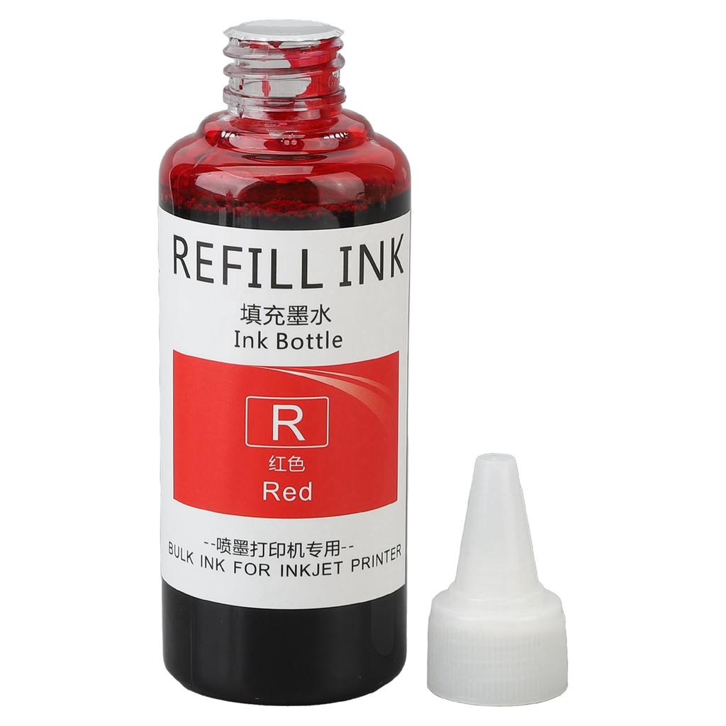 Stamp Refill Ink 100ml High Adhesion Quick Drying Colorfast Widely Used Egg Dater Ink for Business School Family