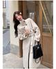 Women's Black Wool Coat - 2025 Autumn/Winter Hepburn Style Elegant Slimming Outerwear