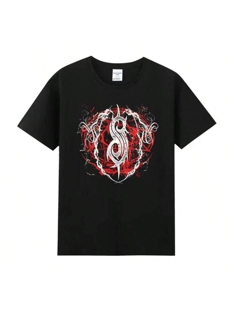 

Винтажная футболка Slipknots готовятся к туру черная женская футболка хэви-метал рок-группа мужская женская хип-хоп эстетика графическая футболка Y2k3 XXXXXL чёрный