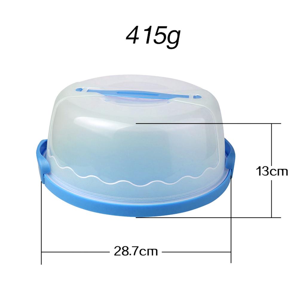 Plastic Cake Box with Foldable Handle Pastry Storage Boxes Dessert Container Cover Case Serving Tray for Travel Cake Acce