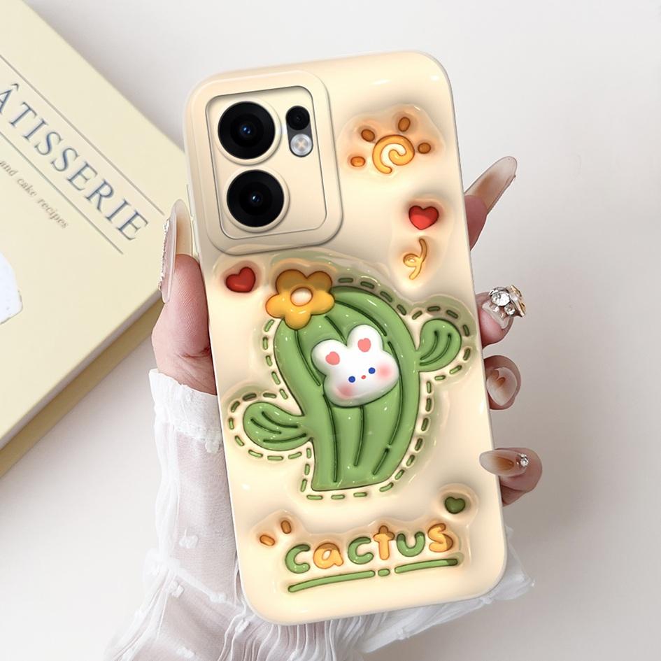 For Oppo Reno 13F 2025 Case Cute Rabbit Panda Flower Soft Silicone Shockproof Cover For OPPO Reno13 FS Fundas RENO13F Phone Case