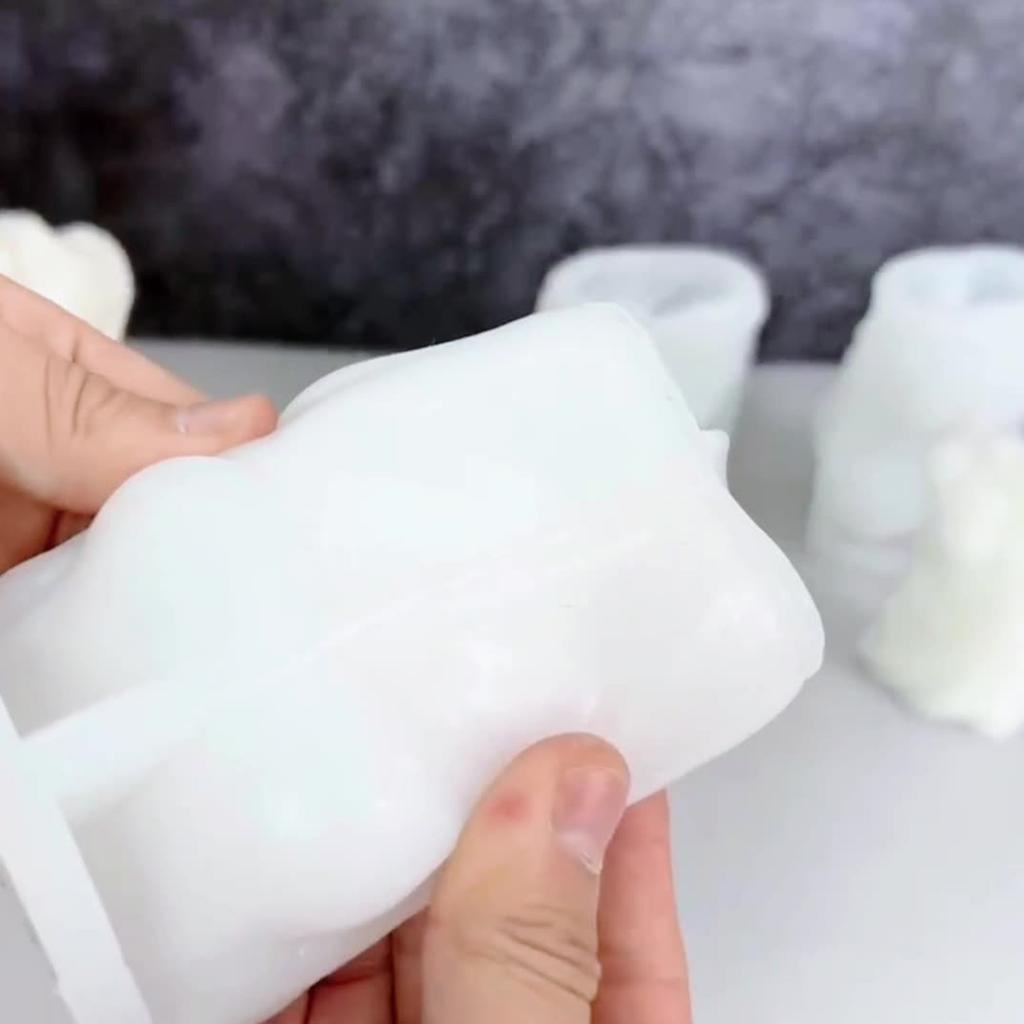 DIY Casting Mold Geometric Candle Molds, Silicone Crafts Mold Pendant 3D Geometric Candle Mold Candle Decorations Tools