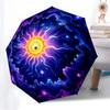 1pc Cosmic Mandala Automatic Folding Umbrella, Heavy-Duty 8-Rib Construction, Perfect for Everyday yy251114114