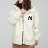 New MLB New York Yankees Velvet Jackets Unisex Cream 3AJPF0516-50CRS