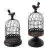 Simple Retro Metal Candle Holder Wrought Iron Bird Cage Ornaments Soft Decorations Romantic Candle Light Dinner Props