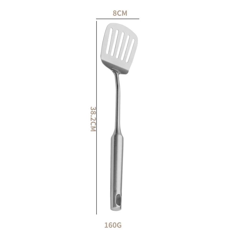 304 Stainless Steel 7Pcs Cooking Cookware Kitchenware Set 304 Spatula Spoon Colander Frying Powder Rake Cookware Cooking Tools