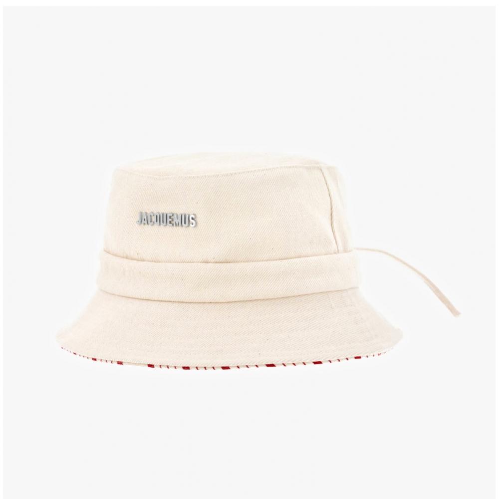 Jacquemus 223ac001 1514 11e Le Bob Gazeau Bow Bucket Hat