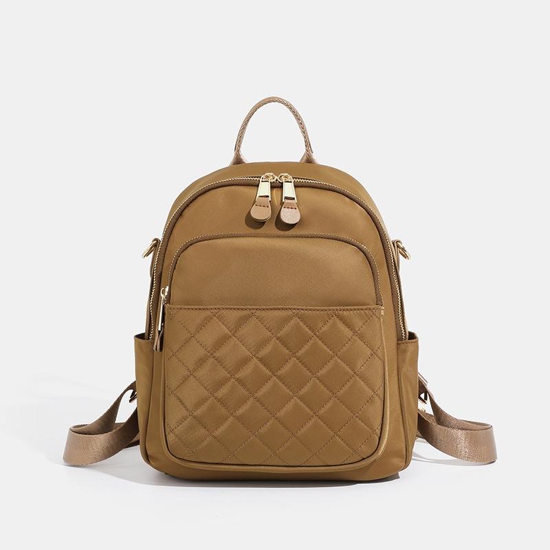 A Fashionable Diamond-shaped Double-shoulder Women's Outdoor Travel Bag