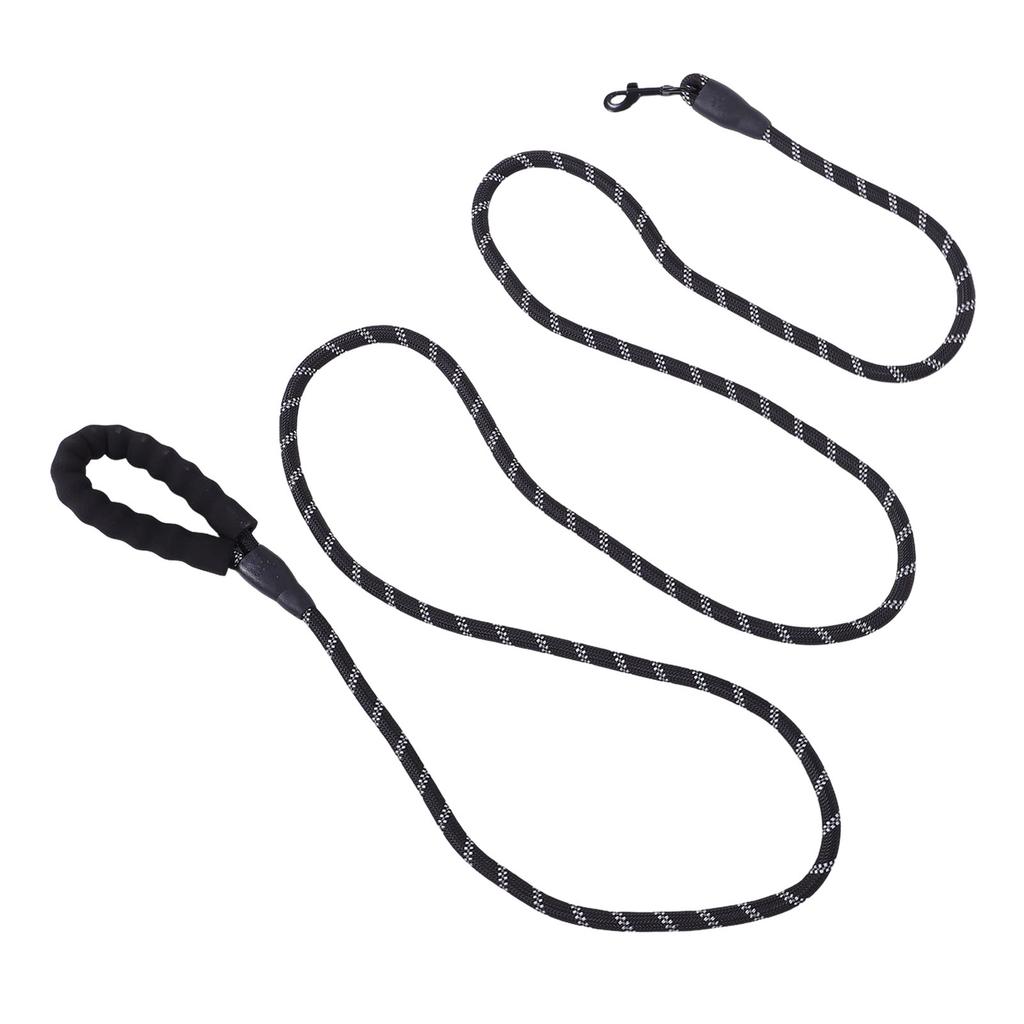 Dog Leash Reflective 9.84ft Nylon Rope Foam Padded Handle Pet Leash for Medium Large Dogs Walking Training