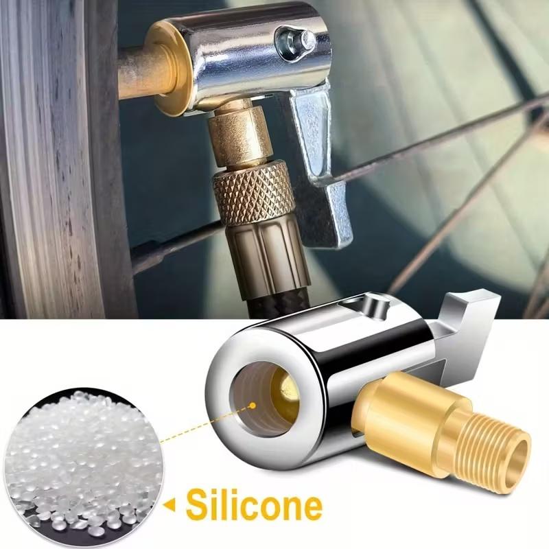 Portable Inflatable Pump For Car Tire Air Chuck Compressor Tire Inflator Tire Chuck With Barb Connector For Repair Auto Tools