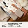 Wool Socks for Women's Autumn and Winter Warmth Mid-calf Socks, Antibacterial Wool Socks