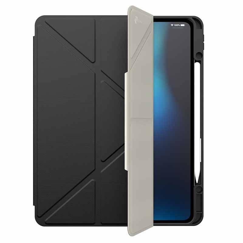 JTLEGEND For iPad Pro 13 (2024) Case Origami Stand PU Leather Smart Cover with Pencil Holder