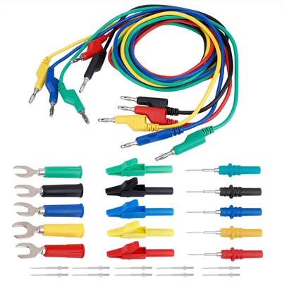 4mm Bananenstecker zu Bananenstecker Test-Kit für Multimeter Krokodilklemme & U-Typ-Sonde (P1036B)