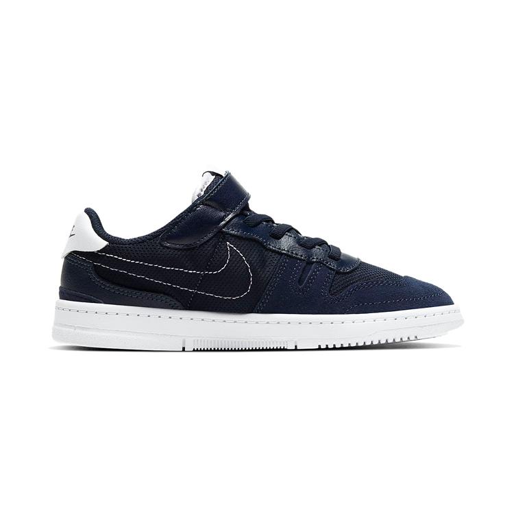 Nike Squash Type Low top Kids' Skateboarding Shoes Dark Navy Blue Children Aged 3 7 Years Old CJ4120-400