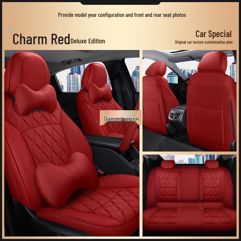 Toyota Corolla All-Season Linen Seat Covers, 5-Seat Full-Surround Design