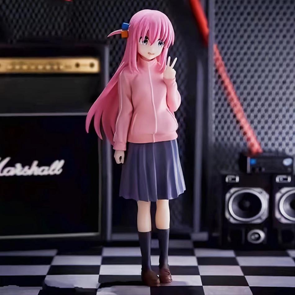 10-16cm BOCCHI THE ROCK Gotoh Hitori Anime Figure Gotoh Hitori Action Guitarist Girl Figure Desktop Collections Model Doll Toys