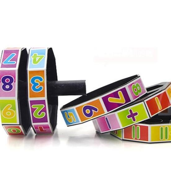 Magischer Bunter Würfel Zylinder Puzzle Mathe Lernen Frühe Pädagogik Kinder Spielzeug