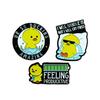 Cute Yellow Duck Brooch: Cartoon Style Lapel Pin with Personality.