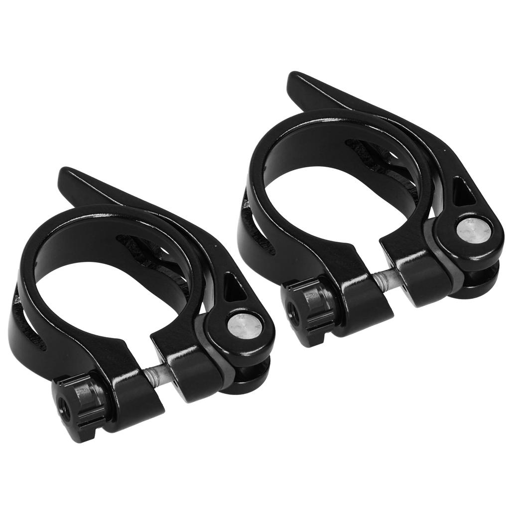 2Pcs 34.9MM Mountain Road Bike Quick Release Seat Post Clamp Tube Clip Accessory