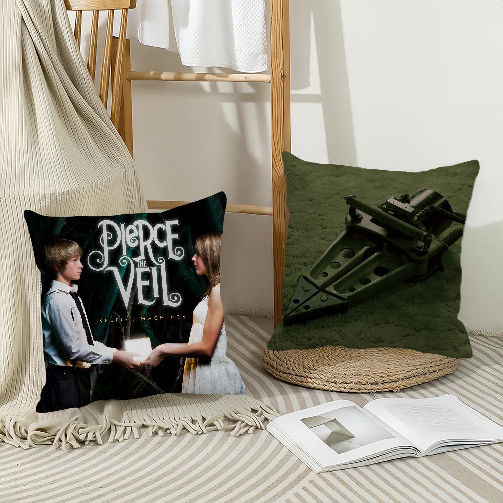 Rock Band P-Pierce The V-Veil Pillow Case Home Cushion Cover Suitable For Office Sofa Car Suitable For All Seasons