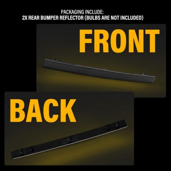 2 szt. Lewy+Prawy Zderzak Tylny do Odblasku Przyciemniany 2014- Corvette Chevrolet C7