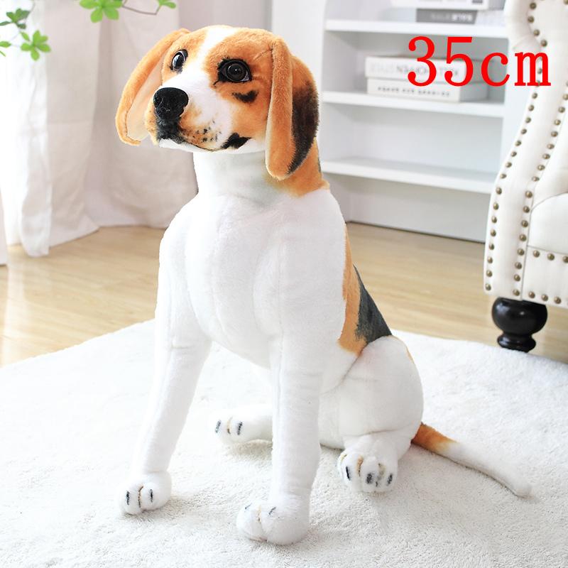 23-75cm Neues Simulations-Riesenhundespielzeug Realistische Kuscheltiere Miguel Harrier Beagles Hund Plüschtiere Geburtstagsgeschenk für Kinder