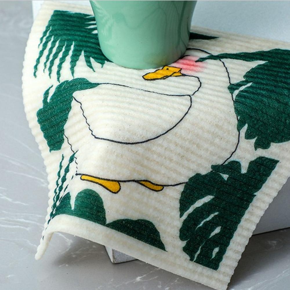 

Нетканый материал Ткань для чистки посуды Мягкая кухонная абсорбирующая ткань для чистки Чистящее полотенце Тряпка