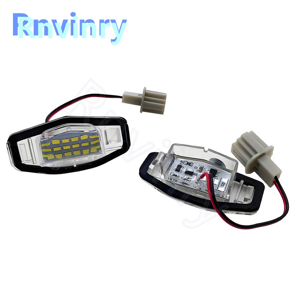 LED License Number Plate Light White For Honda Civic 01-15 Accord 4D 03-17 Odyssey 00-04 Pilot 03-08 Acura MDX RL TSX RDX TL ILX