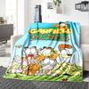 Garfield'S Colorful Friends Flannel Blanket Super Soft Warm Cozy Blanket For Sofa Bed Office Travel Allseason Home Decor Gift