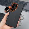 Carbon Fiber Texture Magnetic Charge Case For Samsung Galaxy S26 S25 S24 S23 Ultra Anti-fall Matte Alloy Lens Protector Cover