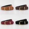 Minimalist Genuine Leather Waist Belt With Pin Closure For Fashionable Ladies And Jeans