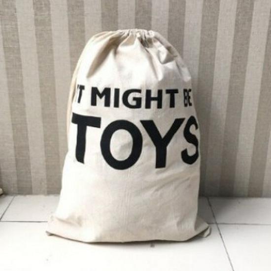 Custom Logo Cotton Drawstring Canvas Pouch - Clothes Storage Linen Bag