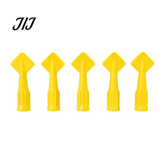 Window Door Gap Filler Tool 5Pcs Caulk Tip Tools, Caulking Tips Set with Nozzle Adapter, Plastic Seal Dresser for Home Improvement Applicator Reusable