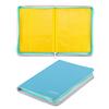 Sanseking Upgraded Blue 9-Pocket 360 Slots PU Leather Zipper Card Binder Album for Pokemon PTCG, Sports Trading Cards