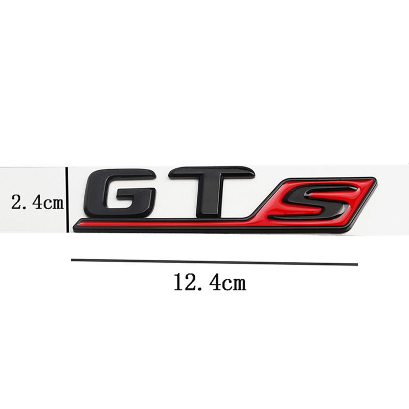 Car 3D ABS Decals Sticker For Mercedes Benz AMG GTS C63S E63S GLC63S GLE63S Logo Car Trunk Letters Emblem Badge Styling Stickers