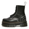 Audrick Leather Platform Lace Up Boot White Stitch - Чорні жіночі кросівки 27810001