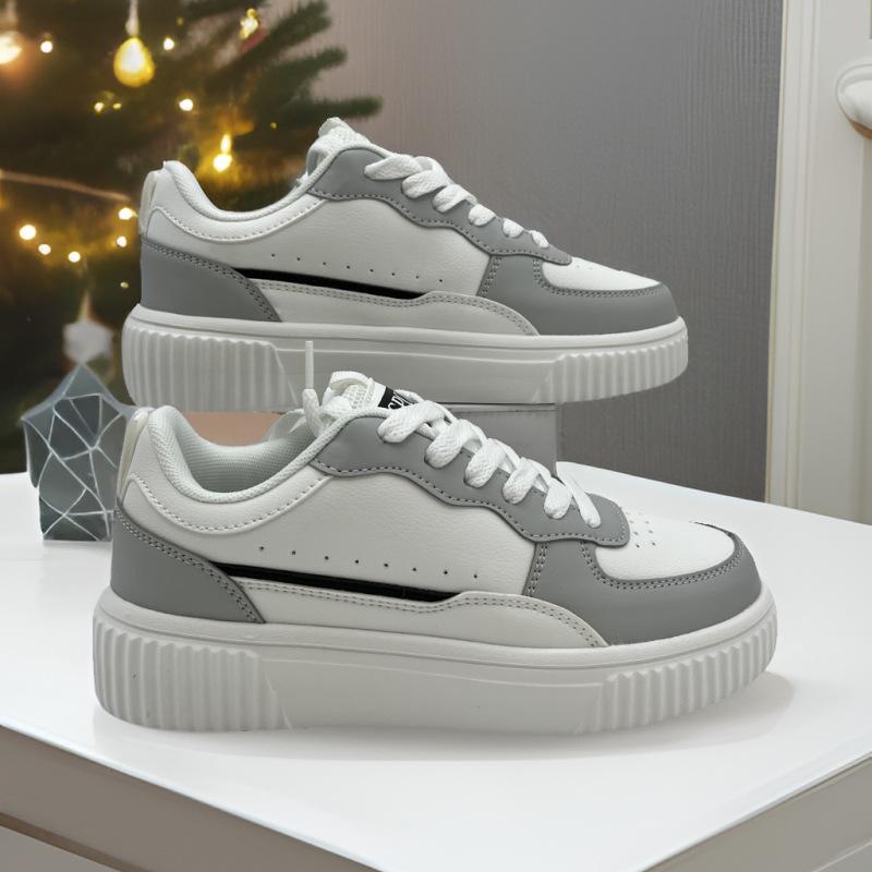 Large Size 36-45 Women's Men Sneakers Spring Autumn Breathable Sports Running Shoes Fashion Versatile Men's Leather Casual Shoes