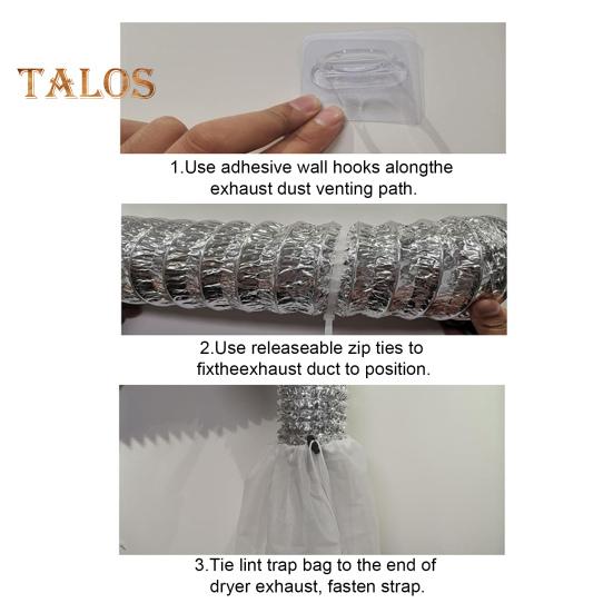 3 Pcs Dryer Vent Lint Catcher Bag Dryer Lint Dust Bag Indoor Outdoor Lint Catcher Trap And Filter for Ventless Dryer Vent Capturing Lint And Dust