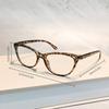 3pcs Stylish Cat-Eye Womens Reading Glasses, Classic Print Design Anti-Blue Light Comfortable Wear Glasses for Book Reading