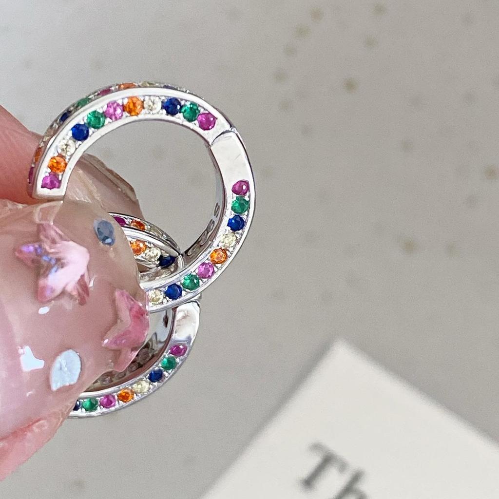 Exquisite Bunte Zirkon Creolen: Einzigartige, hochwertige, minimalistische Ohrklemmen für Männer und Frauen