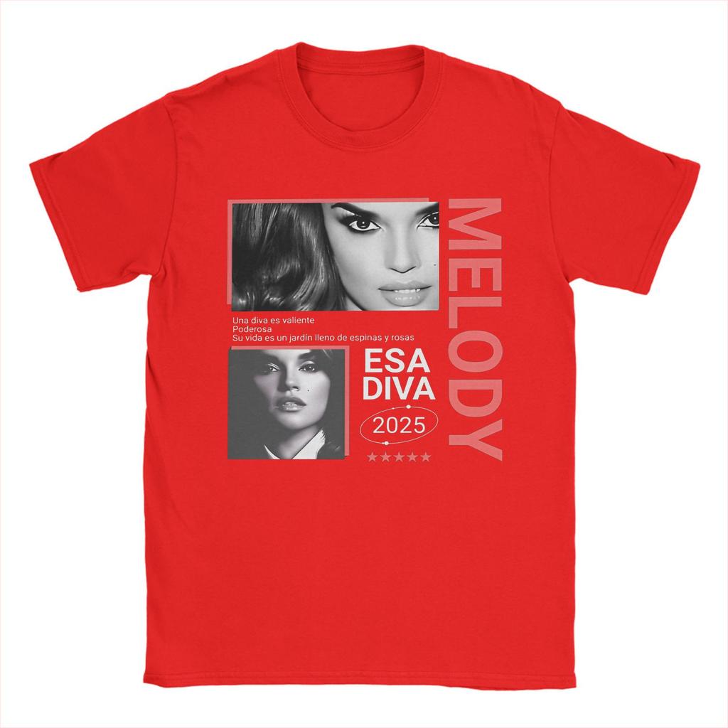 Melody Esa Diva Spain Eurovisions 2025 Tee Shirt for Men Women Gift Idea T Shirts  Cotton Clothes