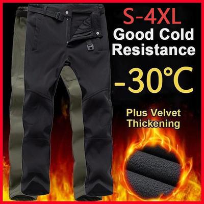 Cozyoutfit Herren Trekking Herbst/Winter Winter Fleece Klettern Lange Hosen Warme Hosen Plus Größe S-4XL